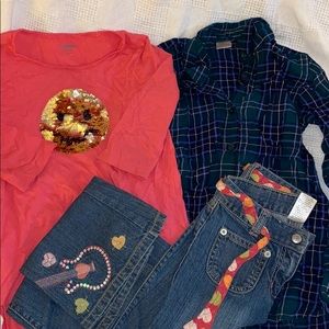 Gymboree Top’s and Jeans size 6 EUC